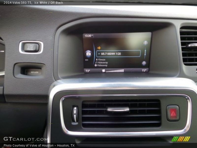 Ice White / Off Black 2014 Volvo S60 T5