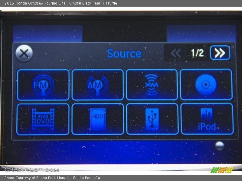 Crystal Black Pearl / Truffle 2015 Honda Odyssey Touring Elite