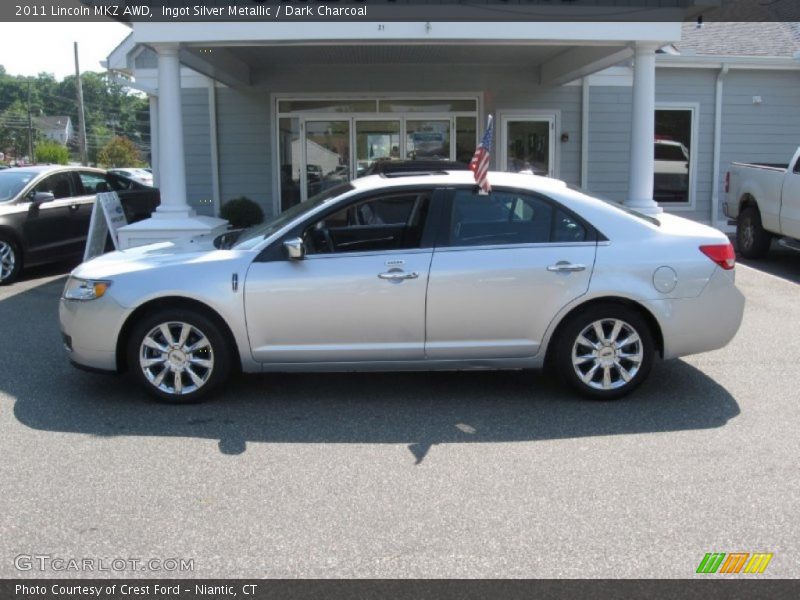 Ingot Silver Metallic / Dark Charcoal 2011 Lincoln MKZ AWD