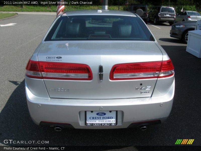 Ingot Silver Metallic / Dark Charcoal 2011 Lincoln MKZ AWD