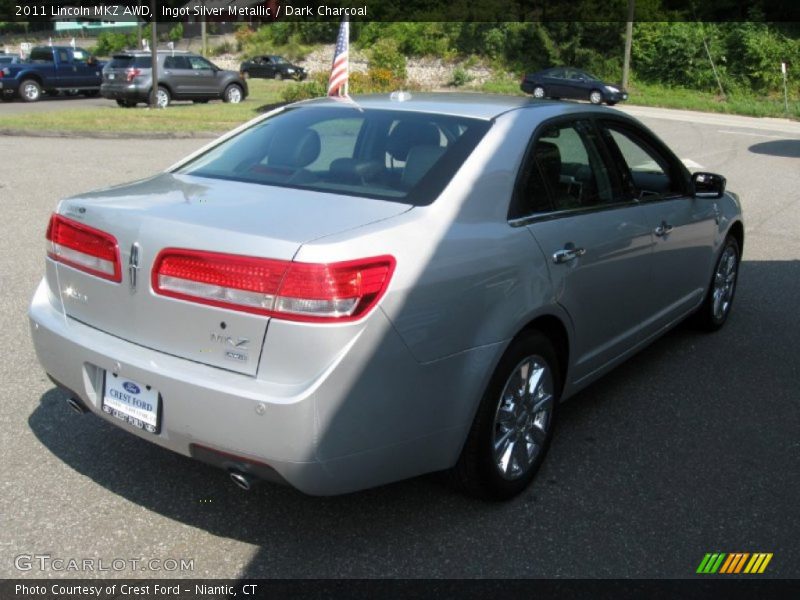 Ingot Silver Metallic / Dark Charcoal 2011 Lincoln MKZ AWD