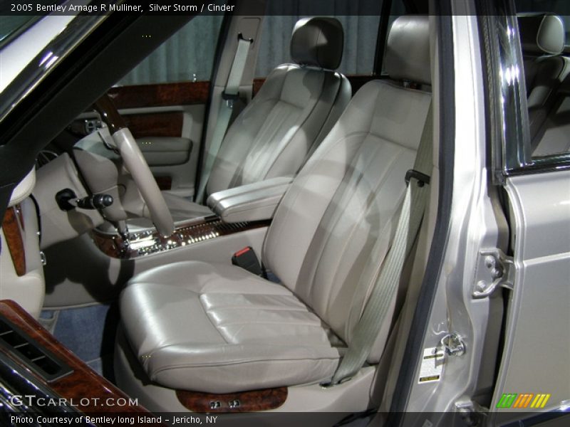 2005 Bentley Arnage R Mulliner, Silver Storm / Cinder/Burr Walnut, Front Seats - 2005 Bentley Arnage R Mulliner