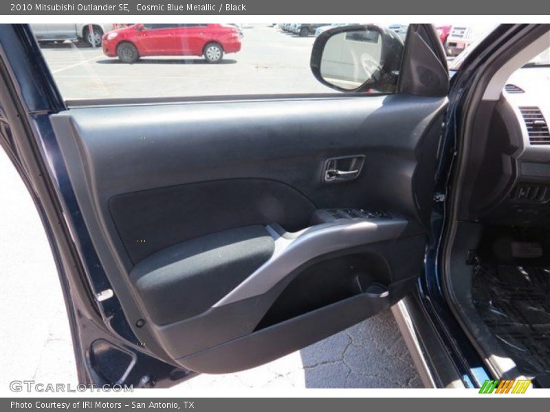 Cosmic Blue Metallic / Black 2010 Mitsubishi Outlander SE