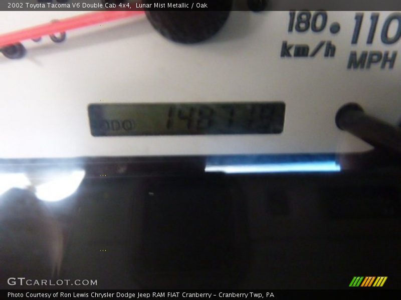 Lunar Mist Metallic / Oak 2002 Toyota Tacoma V6 Double Cab 4x4