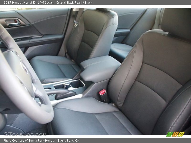 Front Seat of 2015 Accord EX-L V6 Sedan