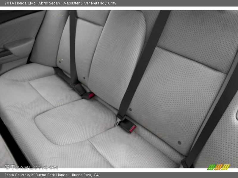 Alabaster Silver Metallic / Gray 2014 Honda Civic Hybrid Sedan