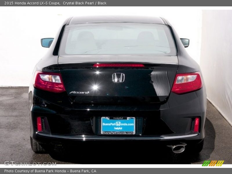 Crystal Black Pearl / Black 2015 Honda Accord LX-S Coupe