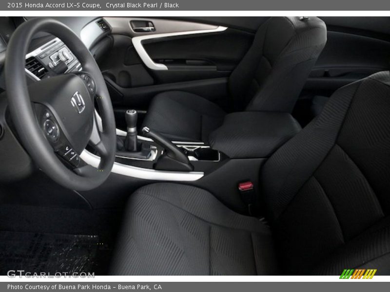 Crystal Black Pearl / Black 2015 Honda Accord LX-S Coupe