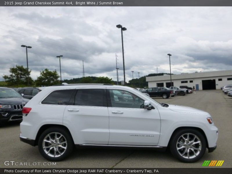Bright White / Summit Brown 2015 Jeep Grand Cherokee Summit 4x4
