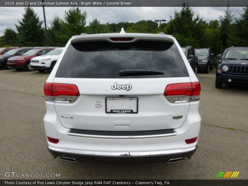 Bright White / Summit Brown 2015 Jeep Grand Cherokee Summit 4x4