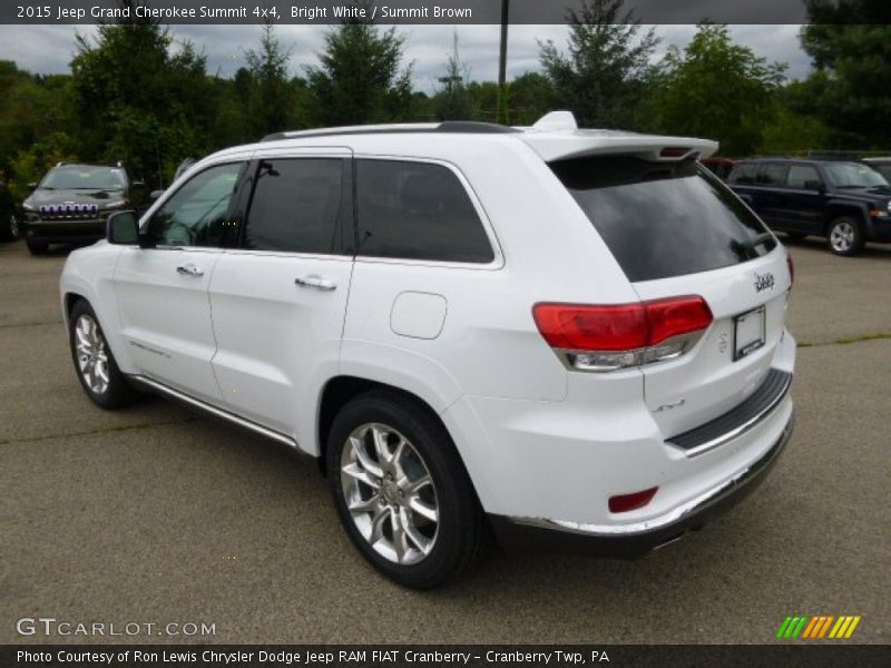 Bright White / Summit Brown 2015 Jeep Grand Cherokee Summit 4x4