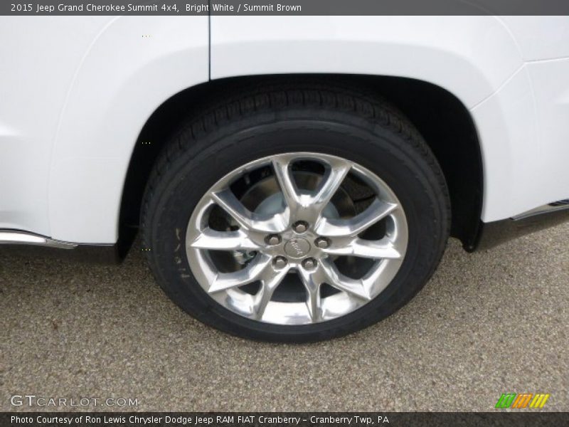 Bright White / Summit Brown 2015 Jeep Grand Cherokee Summit 4x4