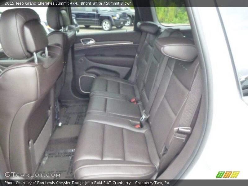 Rear Seat of 2015 Grand Cherokee Summit 4x4