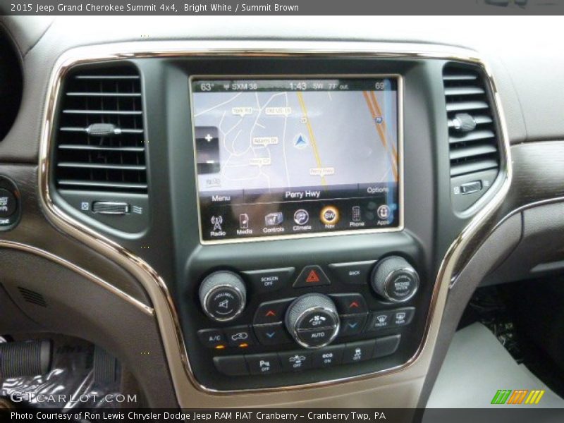 Bright White / Summit Brown 2015 Jeep Grand Cherokee Summit 4x4
