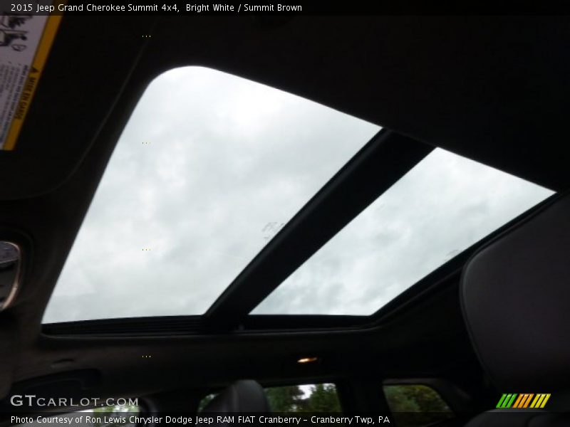 Bright White / Summit Brown 2015 Jeep Grand Cherokee Summit 4x4