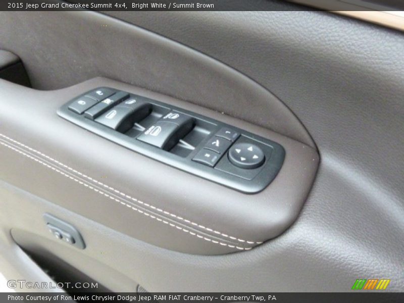 Bright White / Summit Brown 2015 Jeep Grand Cherokee Summit 4x4