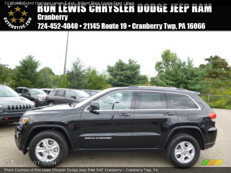 Brilliant Black Crystal Pearl / Black 2015 Jeep Grand Cherokee Laredo E 4x4