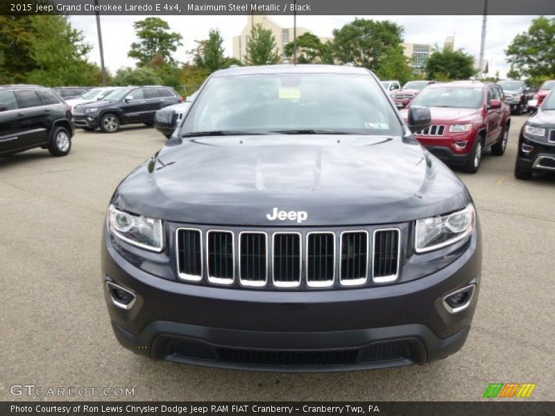 Maximum Steel Metallic / Black 2015 Jeep Grand Cherokee Laredo E 4x4