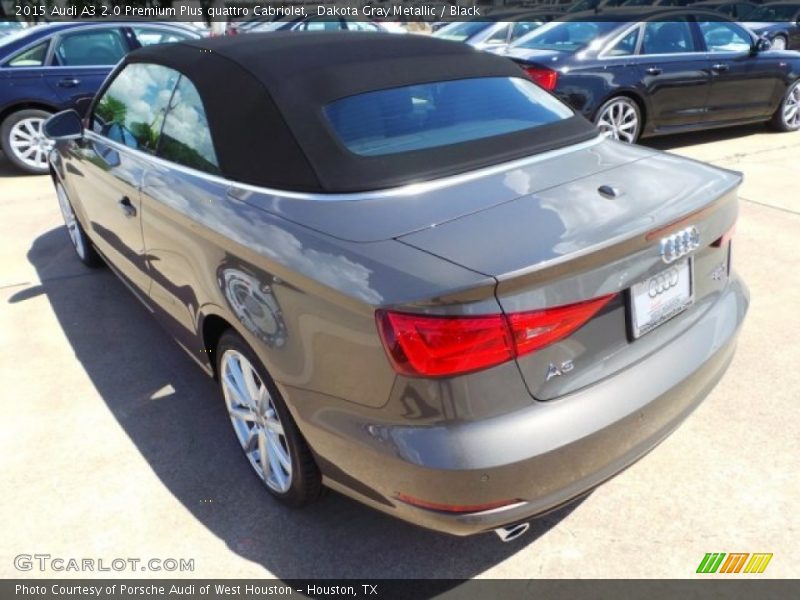 Dakota Gray Metallic / Black 2015 Audi A3 2.0 Premium Plus quattro Cabriolet