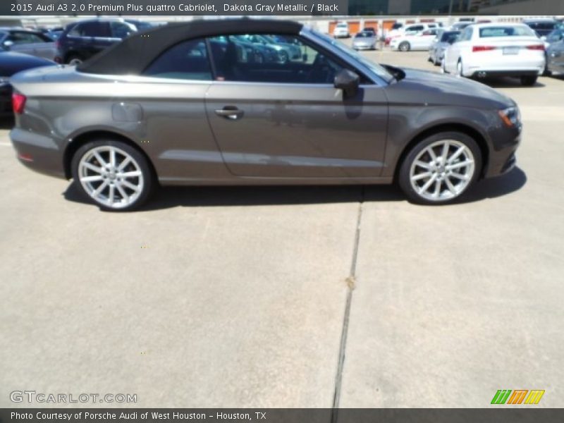 Dakota Gray Metallic / Black 2015 Audi A3 2.0 Premium Plus quattro Cabriolet