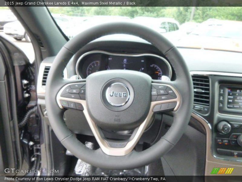 Maximum Steel Metallic / Black 2015 Jeep Grand Cherokee Laredo E 4x4