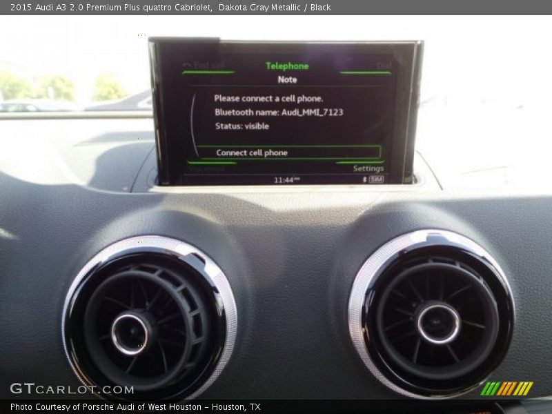 Dakota Gray Metallic / Black 2015 Audi A3 2.0 Premium Plus quattro Cabriolet