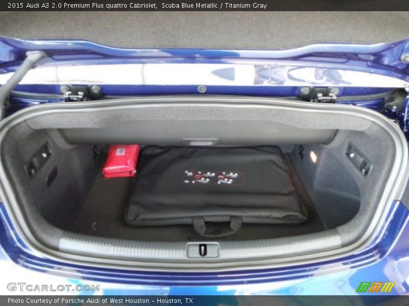 Scuba Blue Metallic / Titanium Gray 2015 Audi A3 2.0 Premium Plus quattro Cabriolet