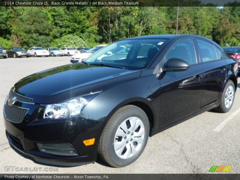 Black Granite Metallic / Jet Black/Medium Titanium 2014 Chevrolet Cruze LS