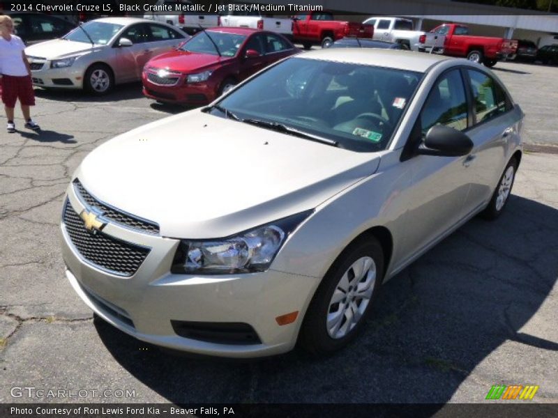 Black Granite Metallic / Jet Black/Medium Titanium 2014 Chevrolet Cruze LS