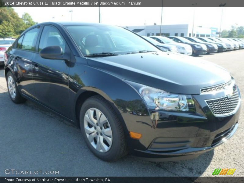 Black Granite Metallic / Jet Black/Medium Titanium 2014 Chevrolet Cruze LS