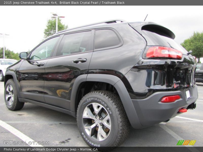 Brilliant Black Crystal Pearl / Trailhawk Black 2015 Jeep Cherokee Trailhawk 4x4