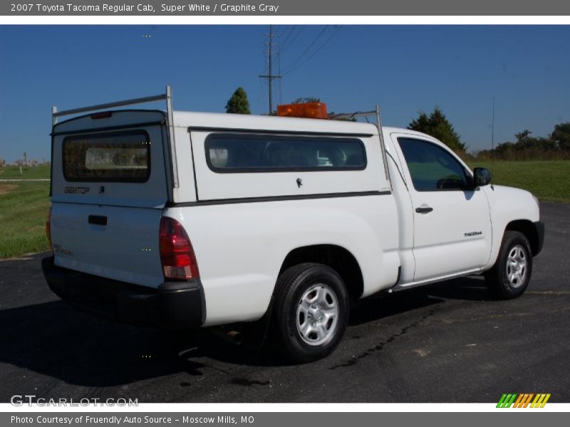 Super White / Graphite Gray 2007 Toyota Tacoma Regular Cab