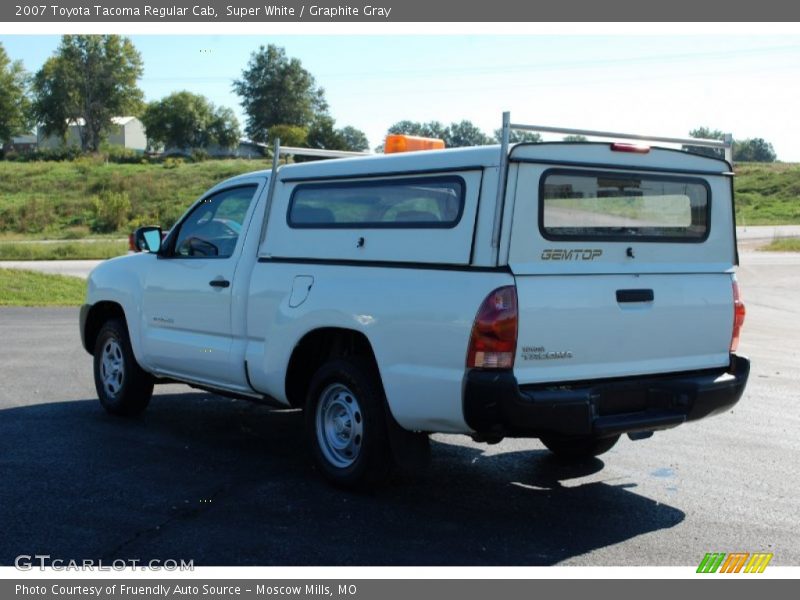 Super White / Graphite Gray 2007 Toyota Tacoma Regular Cab