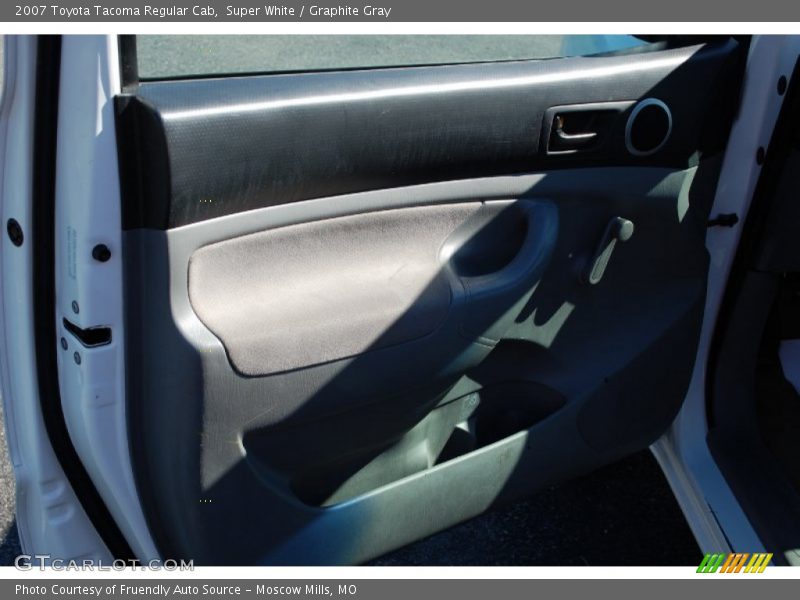 Super White / Graphite Gray 2007 Toyota Tacoma Regular Cab