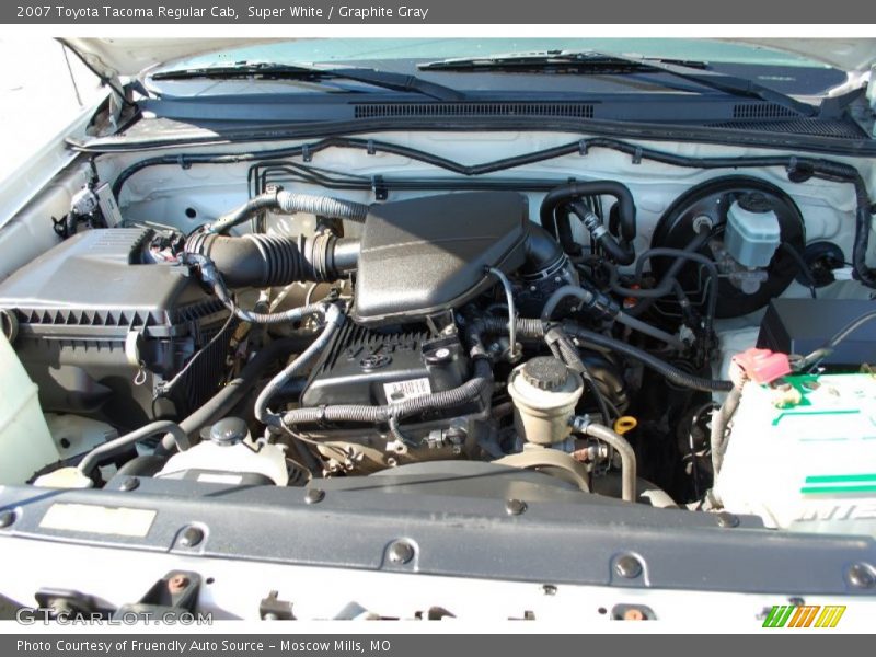Super White / Graphite Gray 2007 Toyota Tacoma Regular Cab