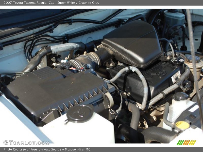 Super White / Graphite Gray 2007 Toyota Tacoma Regular Cab