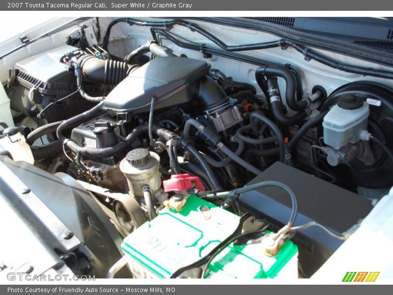 Super White / Graphite Gray 2007 Toyota Tacoma Regular Cab