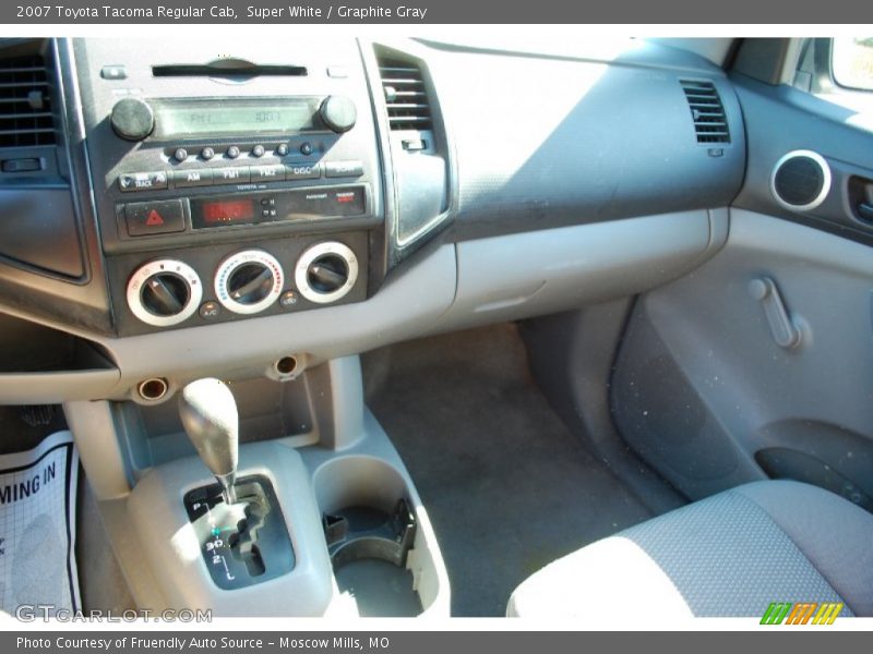 Super White / Graphite Gray 2007 Toyota Tacoma Regular Cab