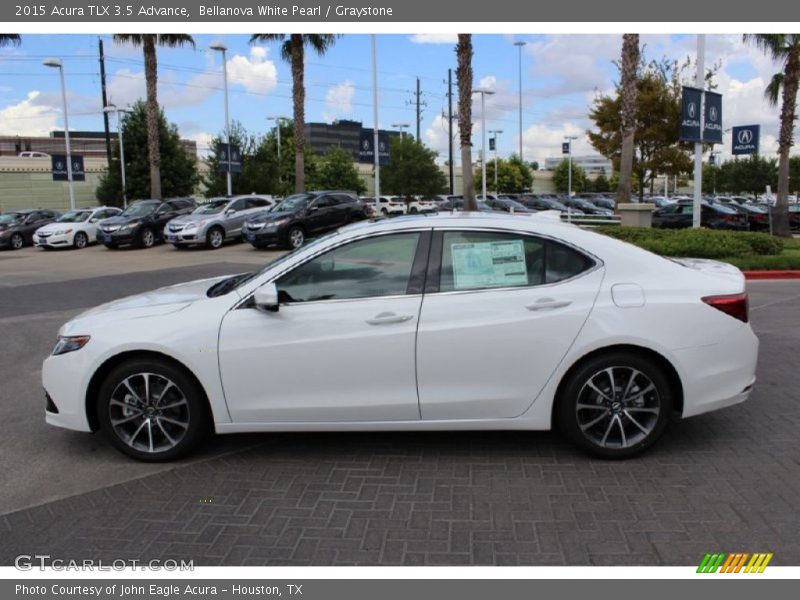Bellanova White Pearl / Graystone 2015 Acura TLX 3.5 Advance