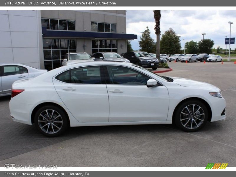 Bellanova White Pearl / Graystone 2015 Acura TLX 3.5 Advance