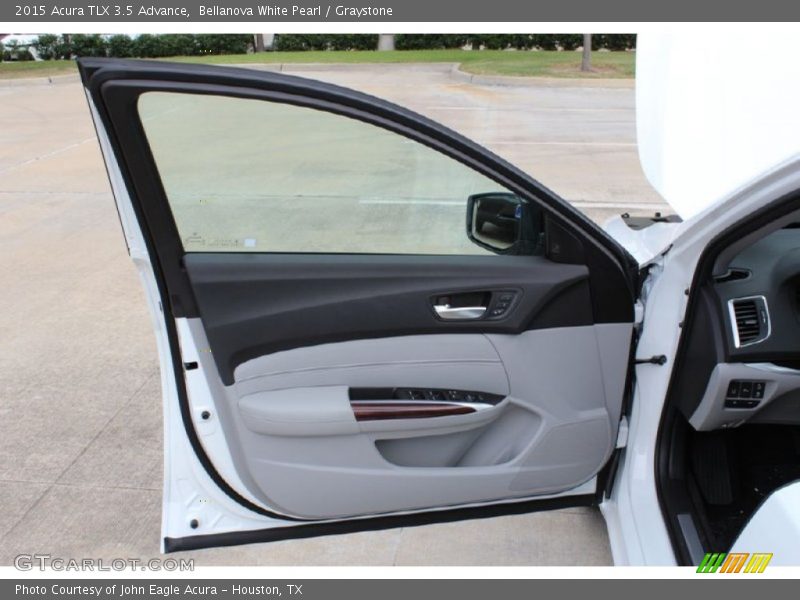Bellanova White Pearl / Graystone 2015 Acura TLX 3.5 Advance