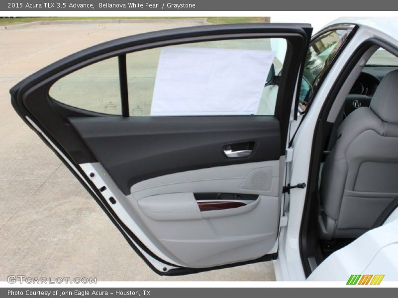 Bellanova White Pearl / Graystone 2015 Acura TLX 3.5 Advance