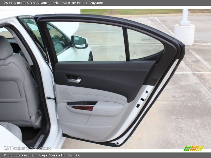 Bellanova White Pearl / Graystone 2015 Acura TLX 3.5 Advance