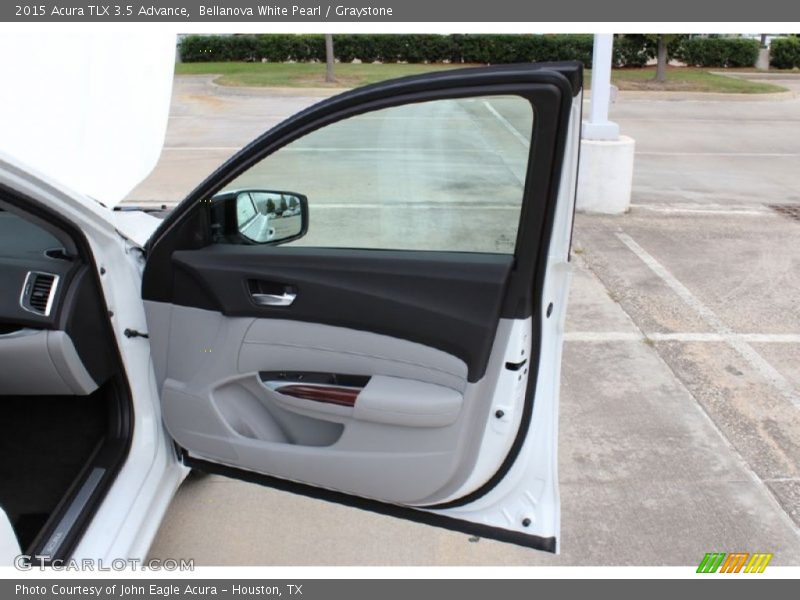 Bellanova White Pearl / Graystone 2015 Acura TLX 3.5 Advance