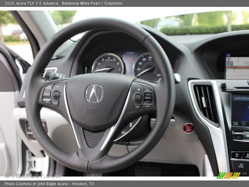 Bellanova White Pearl / Graystone 2015 Acura TLX 3.5 Advance