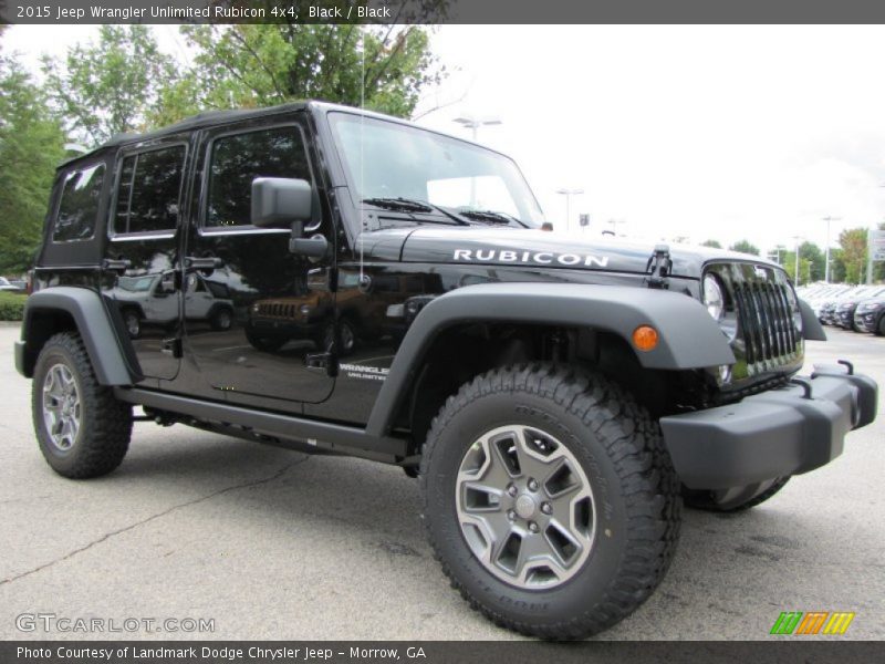 Black / Black 2015 Jeep Wrangler Unlimited Rubicon 4x4