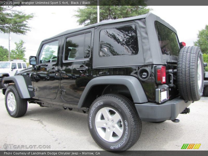 Black / Black 2015 Jeep Wrangler Unlimited Sport S 4x4