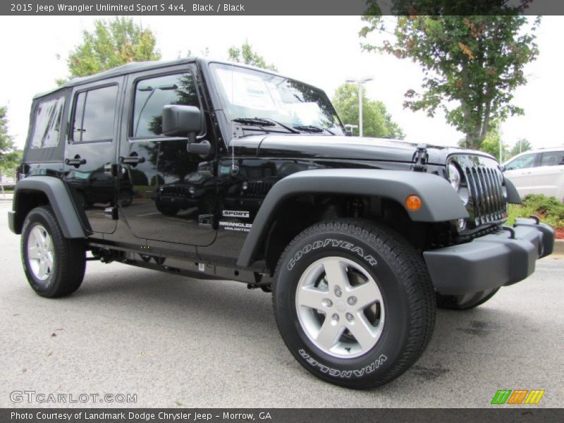 Black / Black 2015 Jeep Wrangler Unlimited Sport S 4x4