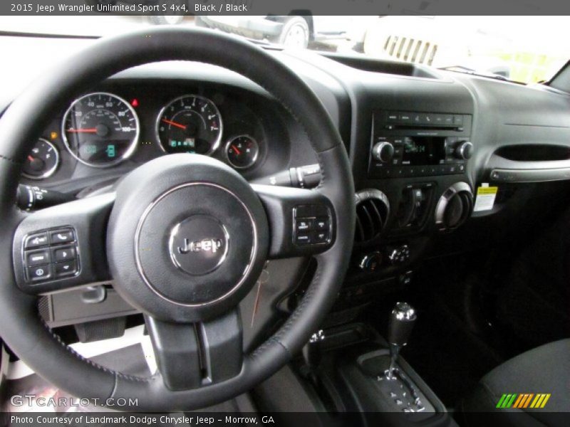 Black / Black 2015 Jeep Wrangler Unlimited Sport S 4x4