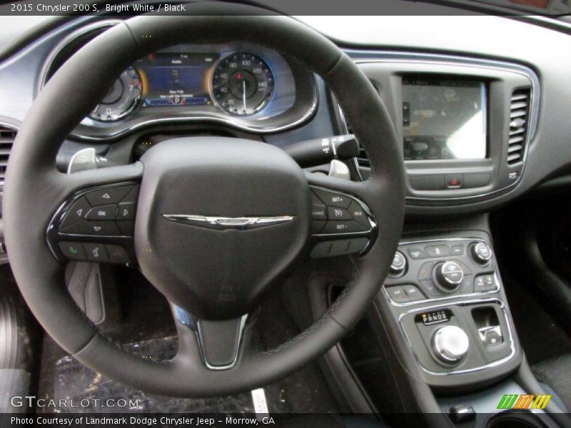 Bright White / Black 2015 Chrysler 200 S
